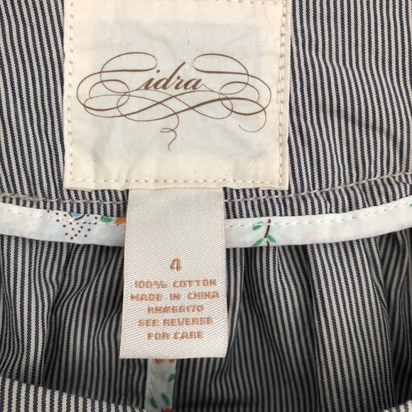 Anthropologie Cidra Ticking Stripe Swing Jacket - Picture 7 of 8